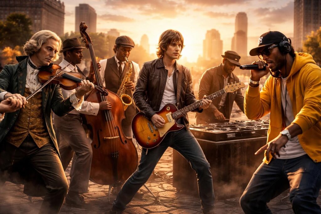 découvrez l'histoire fascinante des grands courants musicaux, de leurs origines à leur influence sur la musique contemporaine.