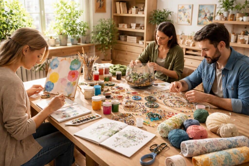 découvrez des idées de loisirs créatifs à faire chez soi pour adultes, faciles et amusantes, pour stimuler votre imagination et occuper votre temps libre.