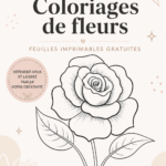 Un exemple de page de coloriage floral à imprimer gratuitement, pleine de détails.