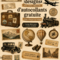 Collection d'autocollants créatifs pour personnaliser vos projets