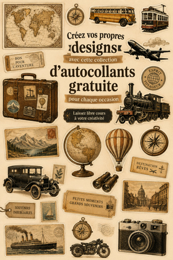 Collection d'autocollants créatifs pour personnaliser vos projets