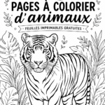 Coloriages d'animaux à imprimer gratuitement pour tous les âges.