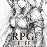 Illustration colorée d'une guerrière elfe prête au combat