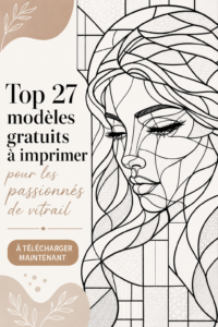 Collection de 27 motifs à imprimer pour vitraux maison