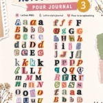 Un assortiment de stickers personnalisés colorés et créatifs