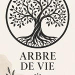 Illustration d'un arbre de vie coloré représentant symboliquement la vie et la croissance.