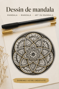 Mandala coloré illustrant la sérénité et la créativité.