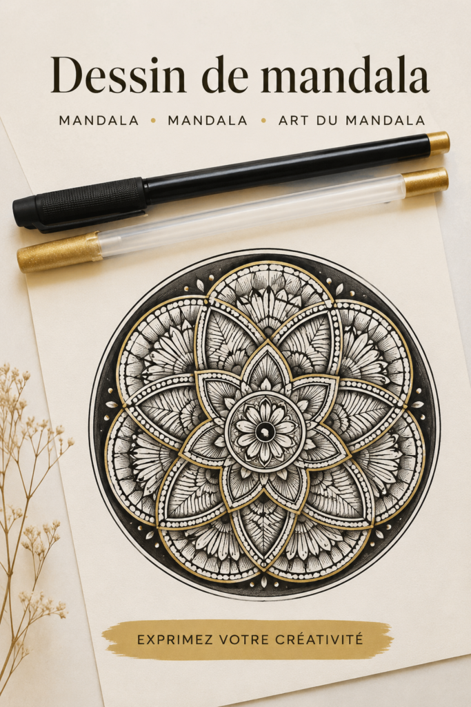 Mandala coloré illustrant la sérénité et la créativité.