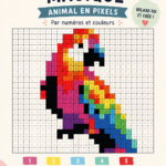 Modèles d'animaux à colorier en style numérique