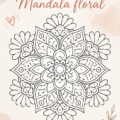 Mandalas floraux à colorier, créés pour la détente et la créativité.