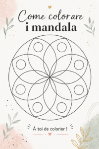 Femme coloriant un mandala coloré pour se détendre