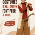 Photo d'un groupe d'amis avec des costumes d'Halloween ratés mais amusants.