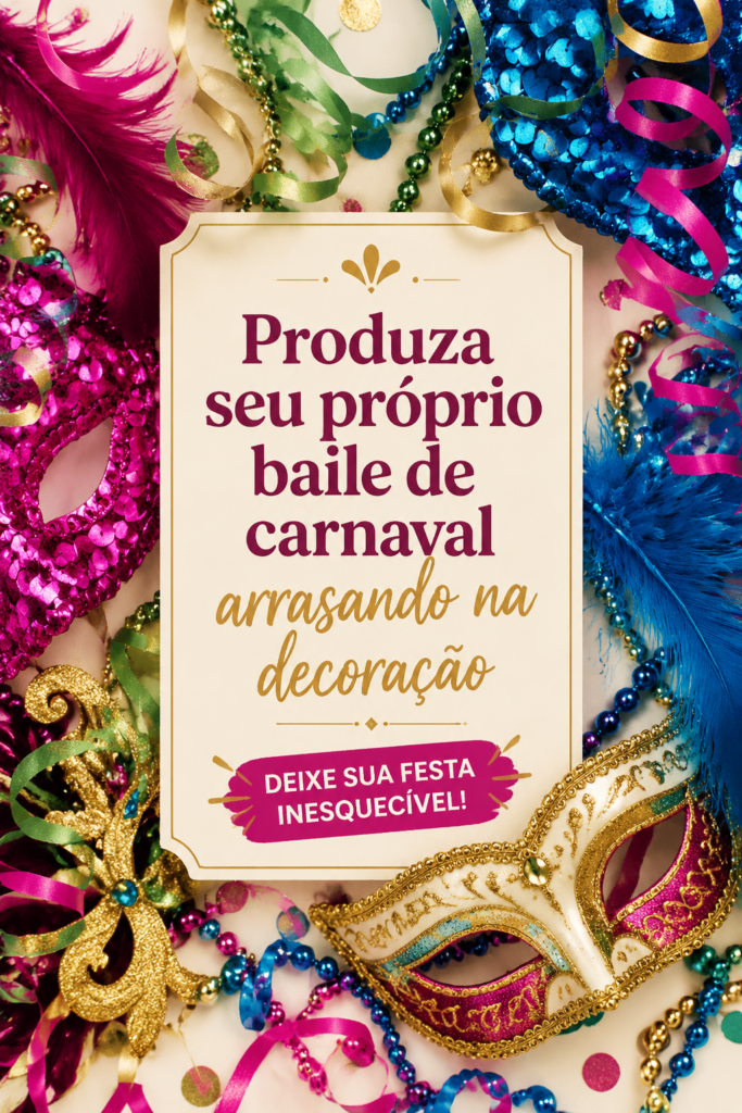 Fête de carnaval colorée chez soi avec des décorations festives.