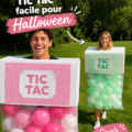 Costume d'Halloween inspiré du Tic Tac, coloré et ludique