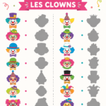 Jeu des ombres avec des clowns, une activité ludique et familiale.