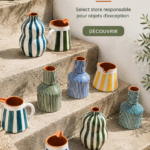 Vitrine de La Maïastra, un magasin responsable proposant des objets d'exception.