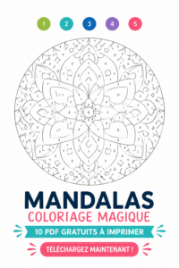 Mandalas colorés à imprimer pour l'art du coloriage