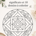 Un mandala coloré illustrant des motifs géométriques et floraux