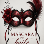Un élégant masque de bal avec des plumes et des sequins.