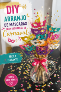 Des masques colorés faits main pour une décoration de Carnaval élégante.