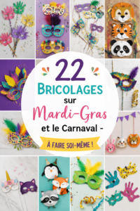 Des bricolages colorés pour célébrer Mardi-Gras avec des enfants