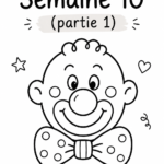 Calendrier illustrant la semaine 10, avec les dates marquées.