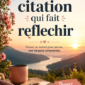 Une collection de citations inspirantes sur un fond apaisant.