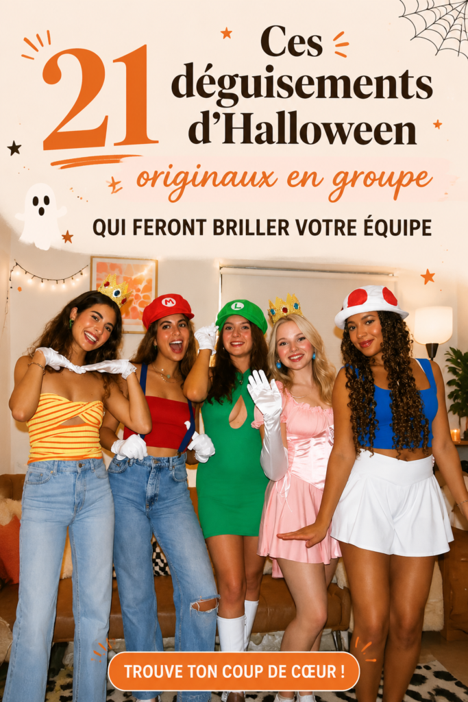 Collage de costumes de groupe originaux pour Halloween