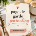 Un exemple coloré de page de garde pour un journal créatif