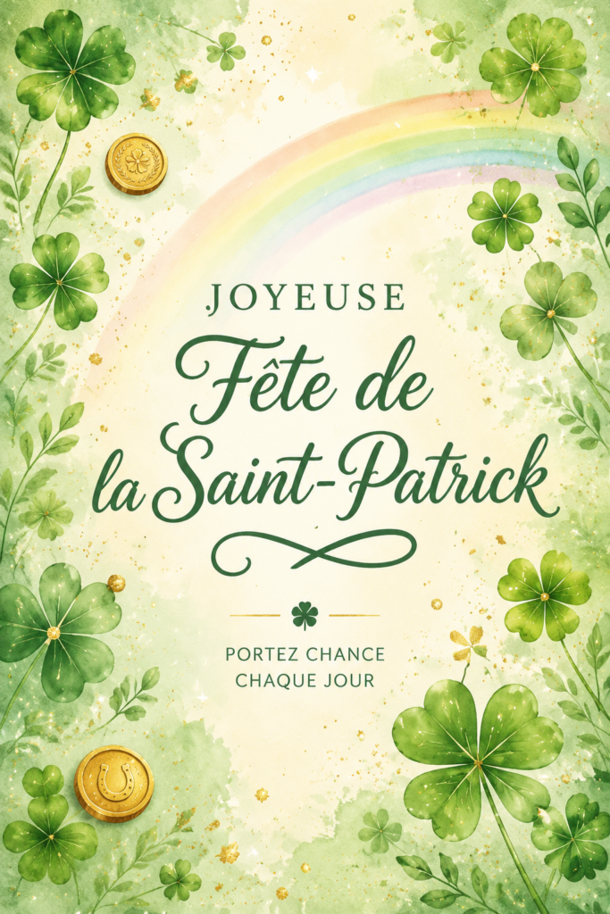 Fonds d'écran joyeux pour la Saint-Patrick sur un iPhone