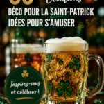 Décorations festives pour la Saint-Patrick avec des trèfles et des éléments verts