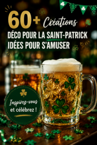 Décorations festives pour la Saint-Patrick avec des trèfles et des éléments verts