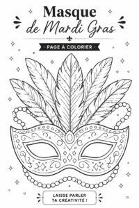 Des enfants coloriant des masques de Mardi Gras avec enthousiasme