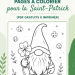 pages de coloriage de la Saint-Patrick avec des motifs de trèfles et de lutins