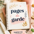Exemple de pages de garde créatives pour cahiers d'écoliers.