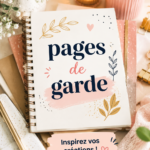 Exemple de pages de garde créatives pour cahiers d'écoliers.