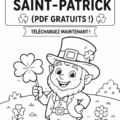 Pages imprimables pour la Saint-Patrick avec des illustrations ludiques.