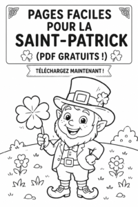 Pages imprimables pour la Saint-Patrick avec des illustrations ludiques.