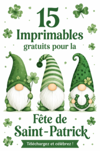 Printables festifs pour la Saint-Patrick avec des motifs traditionnels