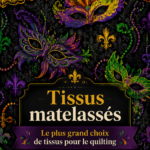 Collection de tissus de quilts colorés avec des échantillons variés