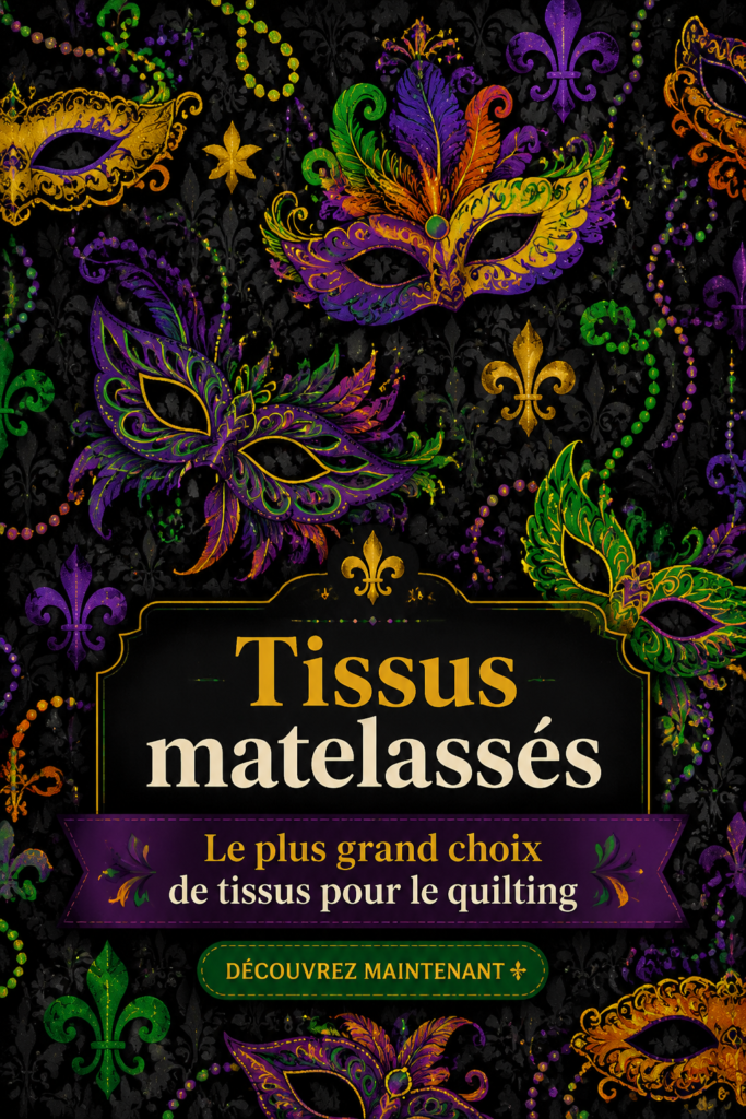 Collection de tissus de quilts colorés avec des échantillons variés