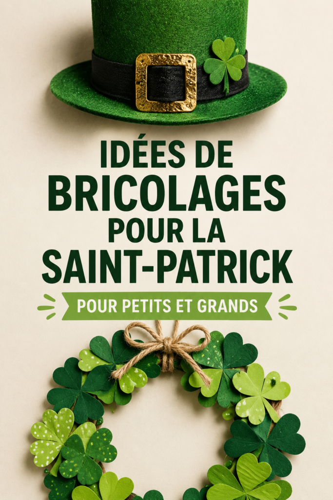 Activités manuelles créatives pour célébrer la Saint-Patrick avec famille et amis.