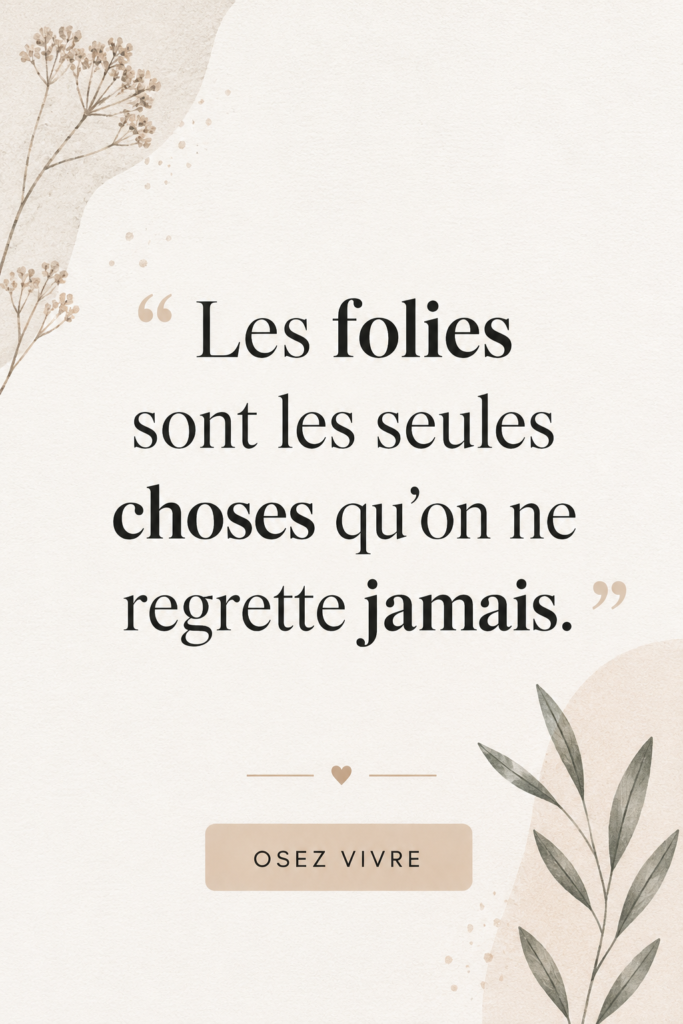 Affiche d'Oscar Wilde 'Les folies de la jeunesse' sur un mur décoré, évoquant la littérature et la créativité.