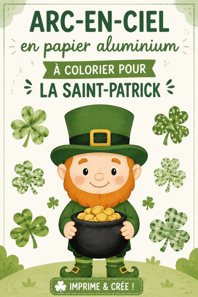 Créations colorées en aluminium pour la fête de la Saint-Patrick.