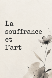 Femme peignant une toile, illustrant l'art comme moyen d'expression face à la souffrance.