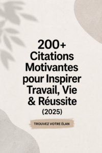 Un montage de citations inspirantes sur un fond créatif