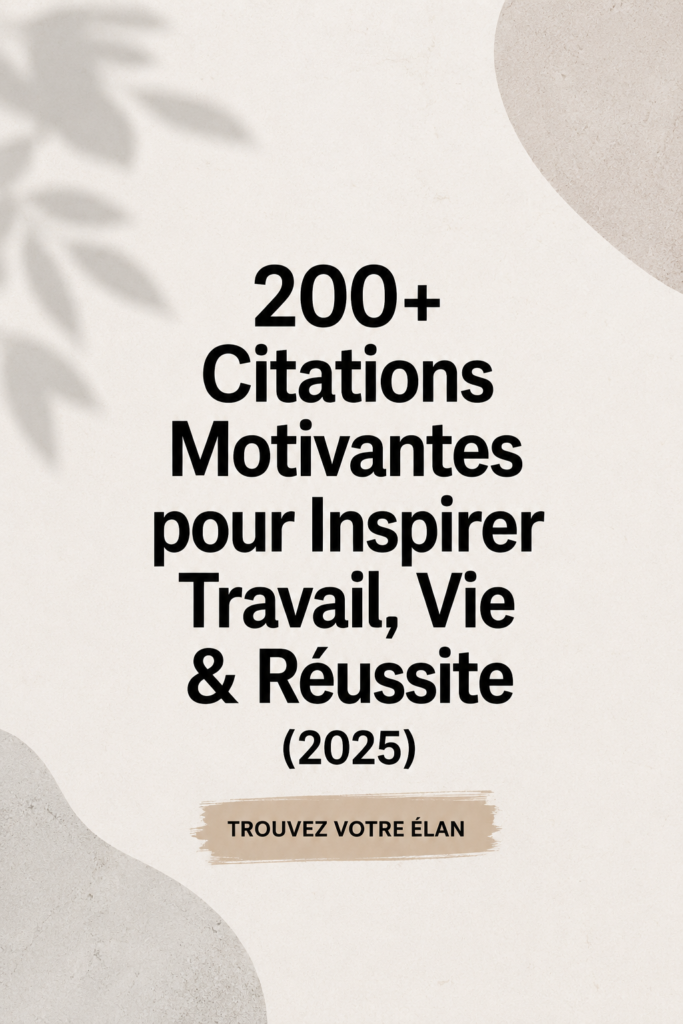 Un montage de citations inspirantes sur un fond créatif