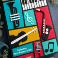 Une image de la collection Musical Notes de Bibi avec divers éléments créatifs.
