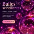 Femme créant des décorations avec des paillettes colorées