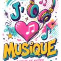 Une décoration murale inspirée de la musique avec des notes et écouteurs